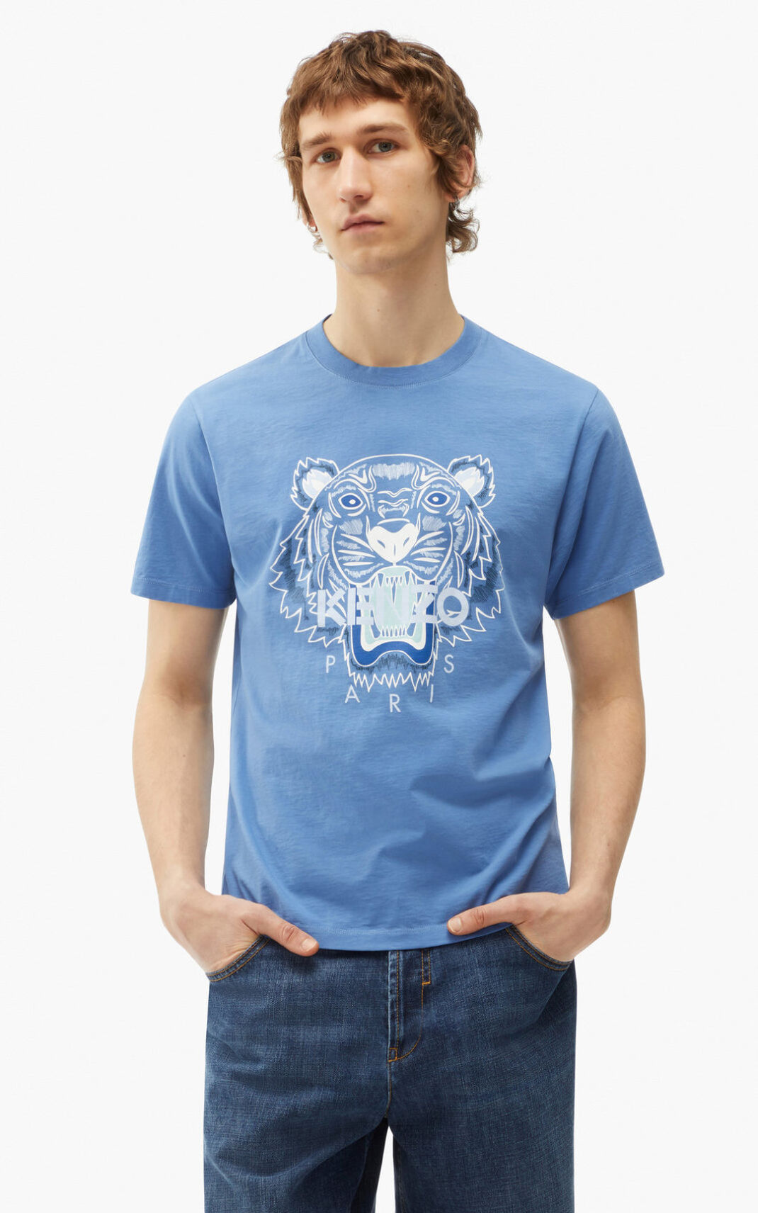 Camisetas Kenzo Tiger Hombre Azules - SKU.5098990